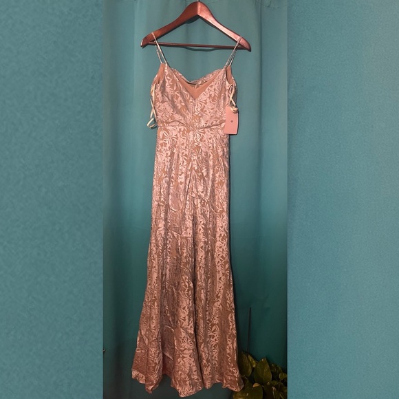 BHLDN Jenny Yoo Dahlia Cowl Neck Dress Size 0 - Picture 5 of 8